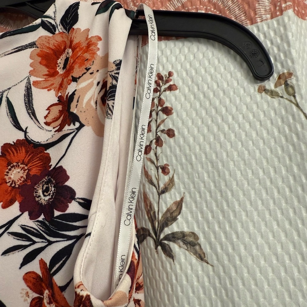 Calvin Klein Pink Floral Midi Dress - Picture 7 of 7